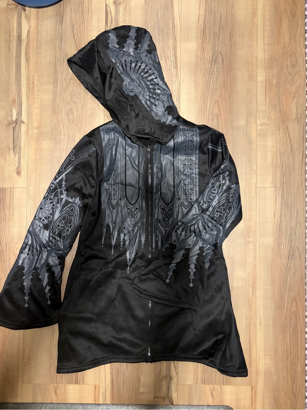 Black Graphic Hoodie